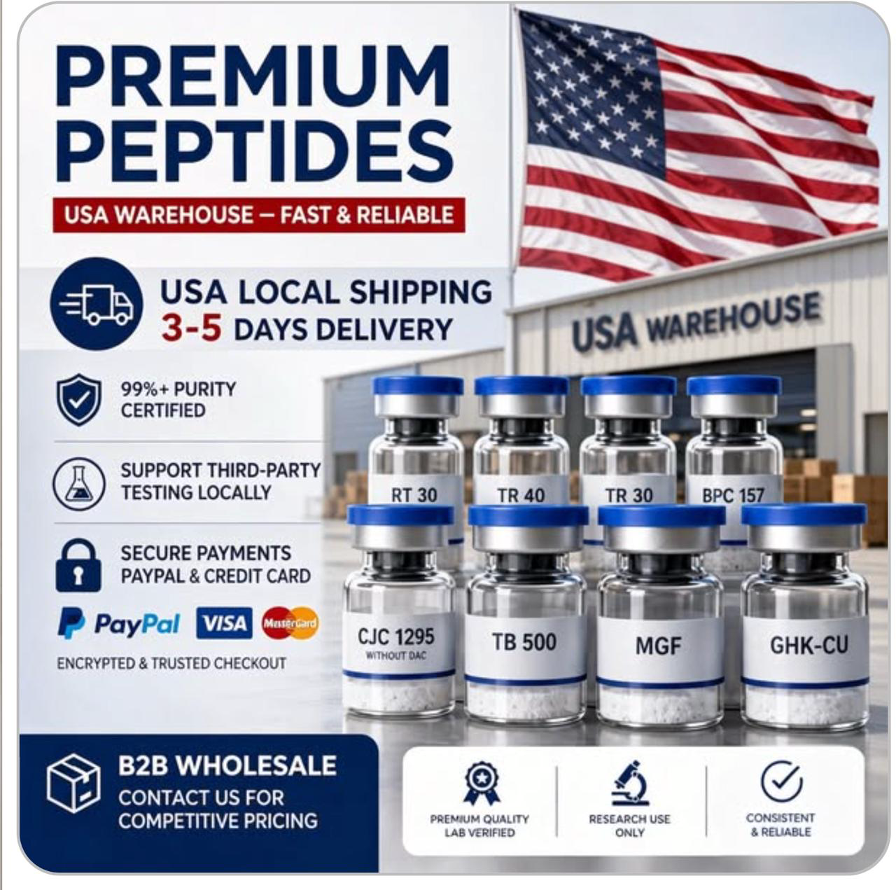Peptides USA warehouse local shipping product image